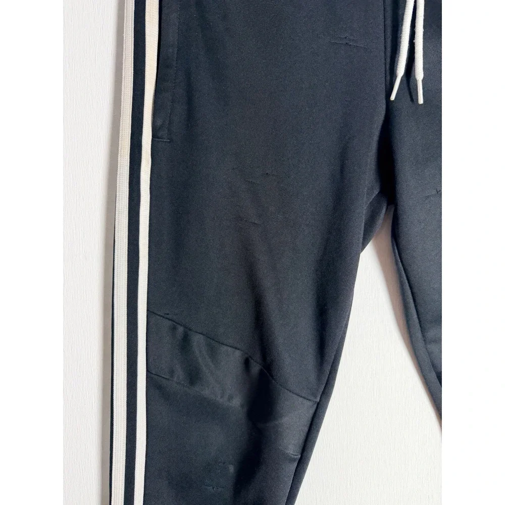 Adidas Tiro 17 Training Pants Black White Stripe Soccer Joggers XS